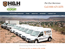 Tablet Screenshot of hhpest.com